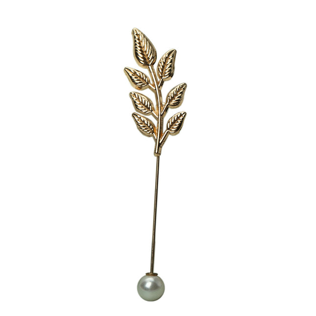 Men's Plant Shape Brooch - Wnkrs