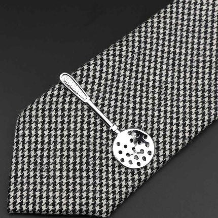 Men's Stainless Silver Tie Clip - Wnkrs