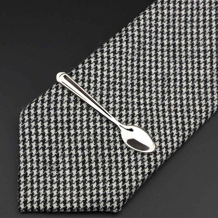 Men's Stainless Silver Tie Clip - Wnkrs