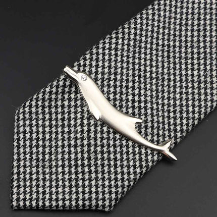 Men's Stainless Silver Tie Clip - Wnkrs