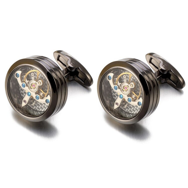 Men's Solid Multicoloured Cufflinks - Wnkrs