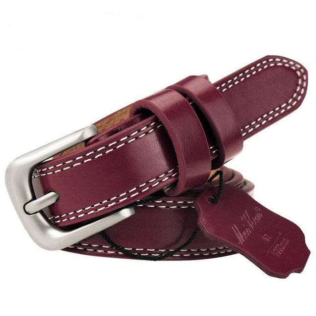 Stylish Cowhide Leather Belt for Women - Wnkrs