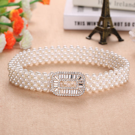 Women's Luxury Belt with Pearls - Wnkrs