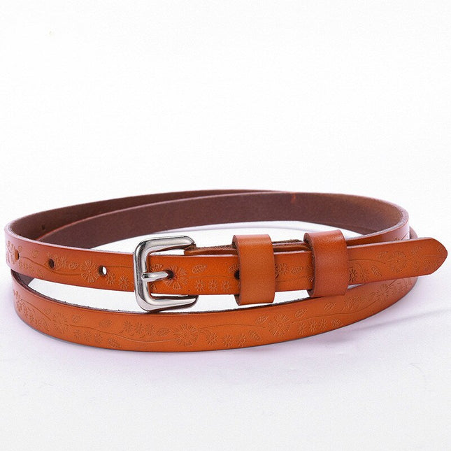 Women's Casual Leather Belt - Wnkrs