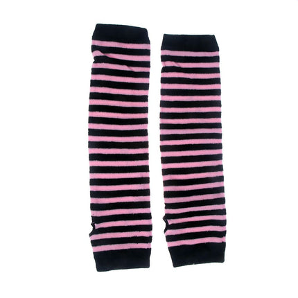 Women's Striped High Fingerless Gloves - Wnkrs