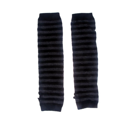 Women's Striped High Fingerless Gloves - Wnkrs