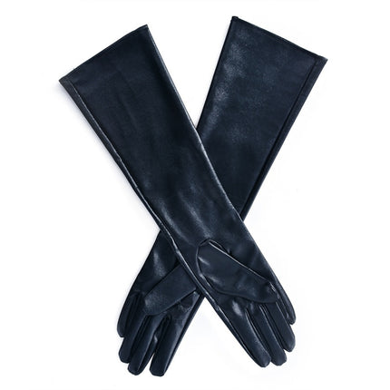 Women's Leather Elbow Gloves - Wnkrs