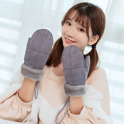 Women's Winter Thick Faux Wool Mittens - Wnkrs