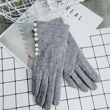 Women's Elegant Pearl Gloves - Wnkrs