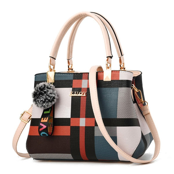 Casual Plaid Shoulder Bag for Women - Wnkrs