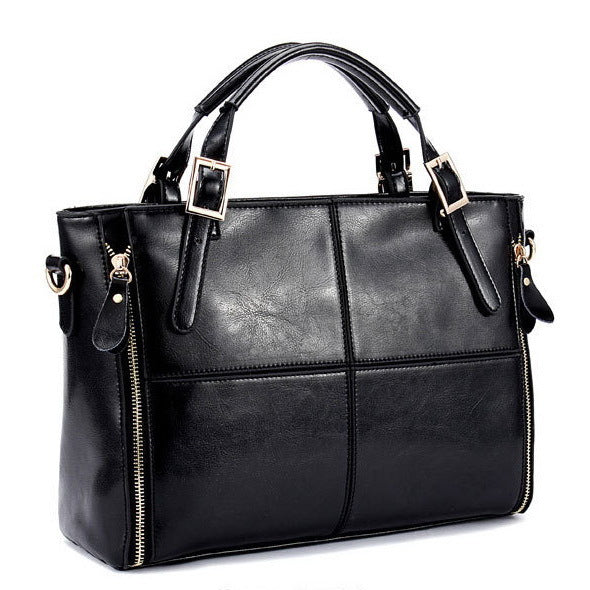 Women's Luxury Leather Top-Handle Bag - Wnkrs