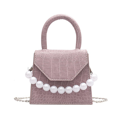 Women's Pearl Strap Mini Shoulder Bag - Wnkrs