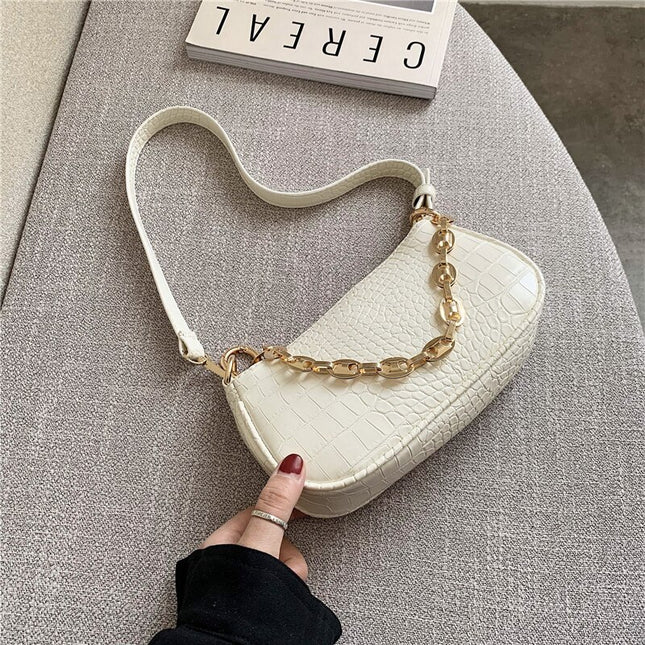 Mini Crocodile Pattern Shoulder Bag for Women - Wnkrs