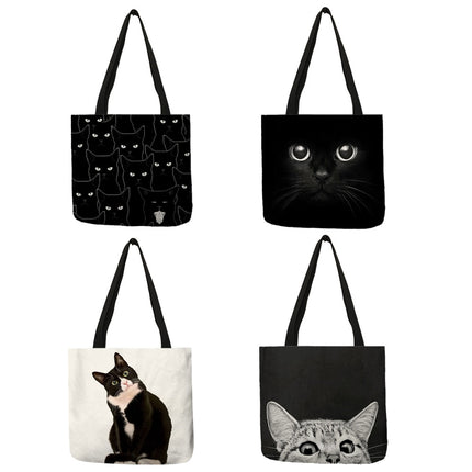 Black Cat Tote Bag - Wnkrs