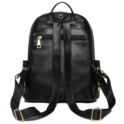 Women's Striped Eco-Leather Backpack - Wnkrs