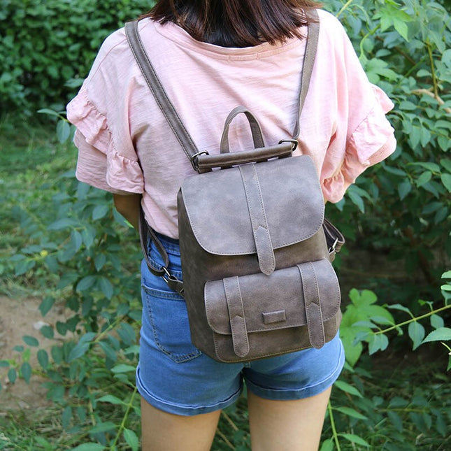 Vintage Solid Women's Backpack - Wnkrs