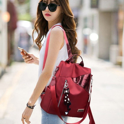 Colorful Capacious Women's Oxford Cloth Backpack - Wnkrs
