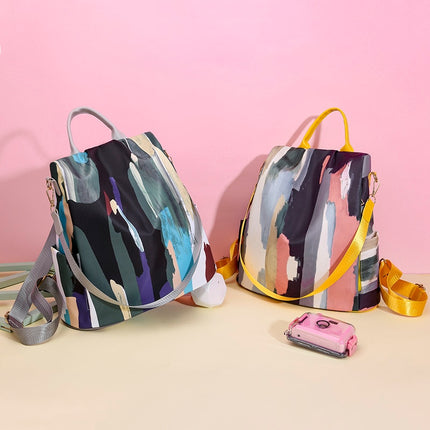 Colorful Capacious Women's Oxford Cloth Backpack - Wnkrs