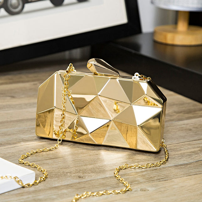 Women's Geometric Evening Clutch - Wnkrs