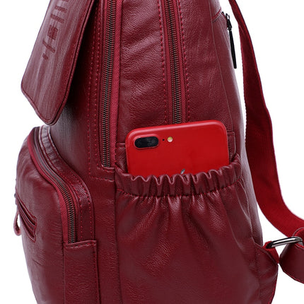 Women's Leather Backpack - Wnkrs