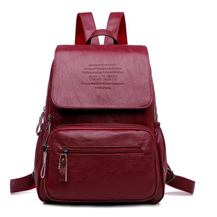 Women's Leather Backpack - Wnkrs