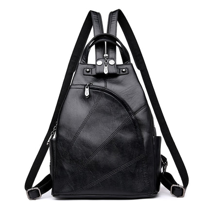 Women's Compact Leather Travel Backpack - Wnkrs