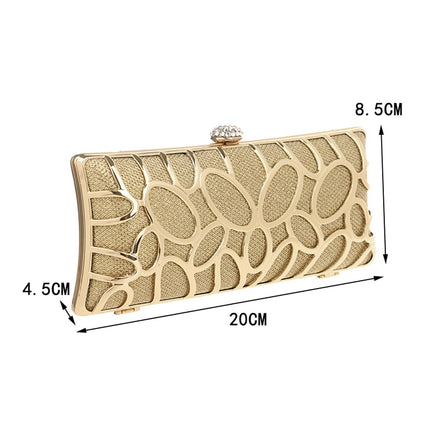 Luxury Style Women's Diamonds Decorated Party Clutch Purse - Wnkrs