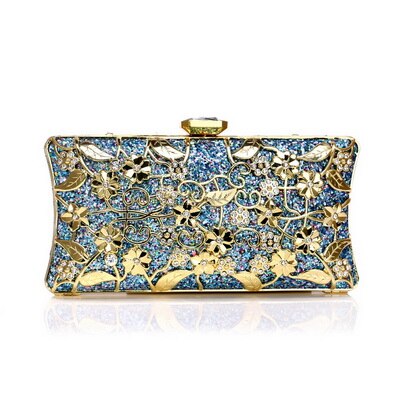 Luxury Style Women's Diamonds Decorated Party Clutch Purse - Wnkrs