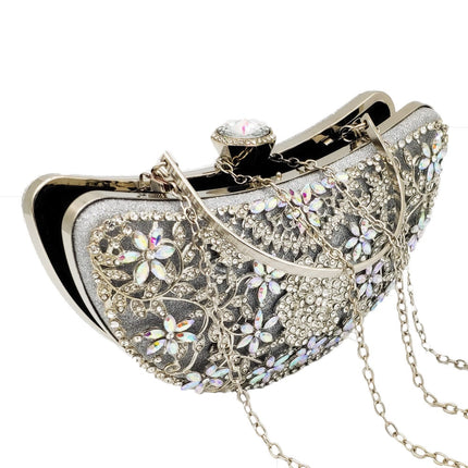 Women's Luxury Crystals Decorated Handbag - Wnkrs