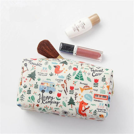 Cartoon Printed Travel Toiletry Bag - Wnkrs