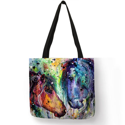 Watercolor Horse Tote Bag - Wnkrs