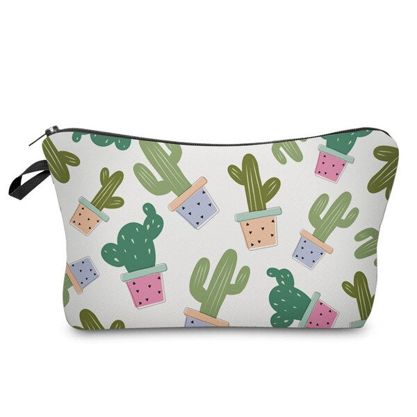 Cactus 3D Printed Cosmetic Bag - Wnkrs