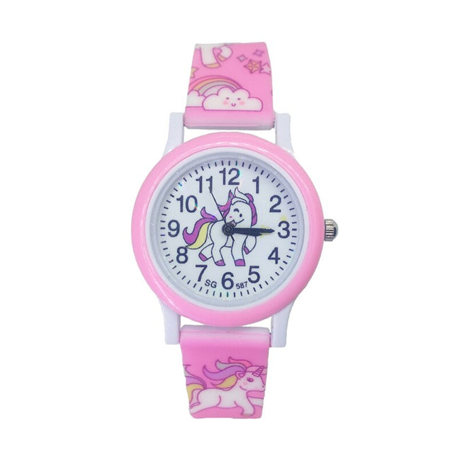 Girl's Cute Unicorn Printed Dial Quartz Watch - wnkrs