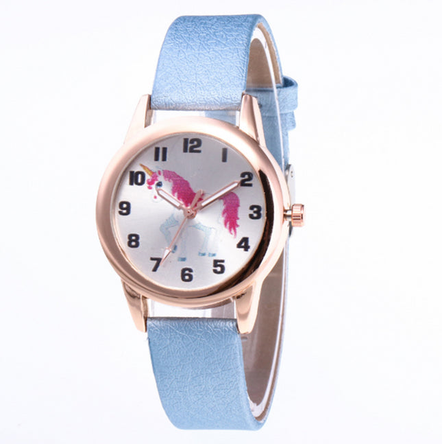 Cute Cartoon Unicorn Patterned Kid's Watches - wnkrs