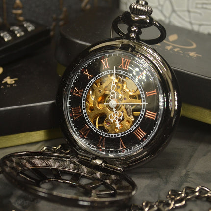 Steampunk Skeleton Mechanical Pocket Watch - wnkrs