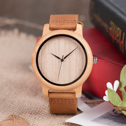 Cute Casual Quartz Wood Unisex Wristwatch - wnkrs