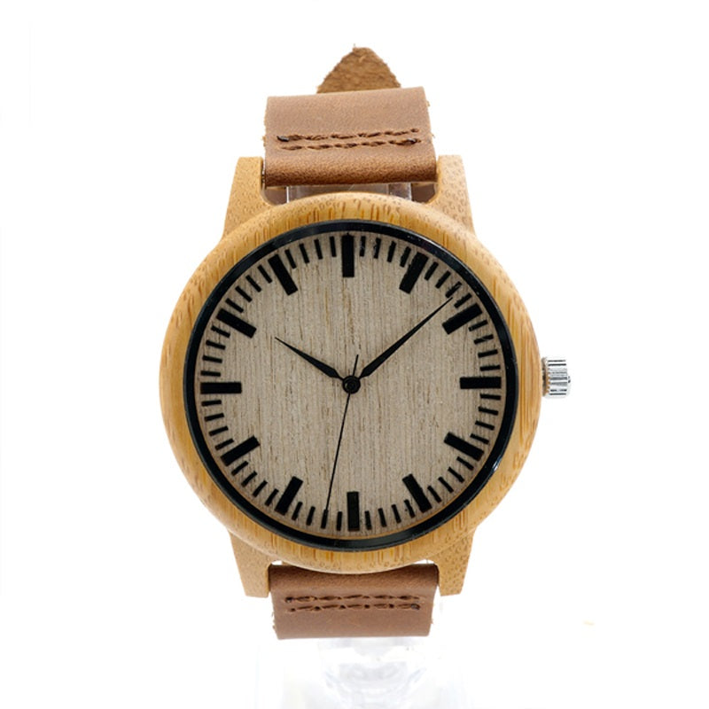 Cute Casual Quartz Wood Unisex Watch