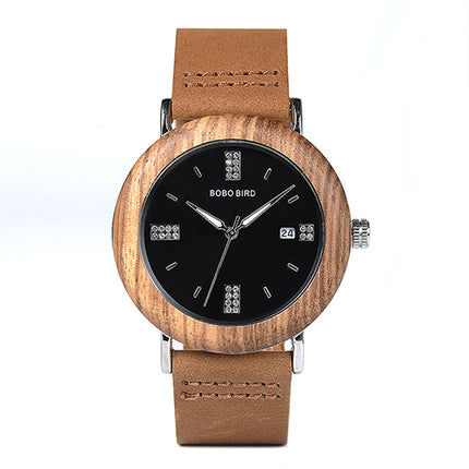 Unisex Wooden Watch with Calendar - wnkrs