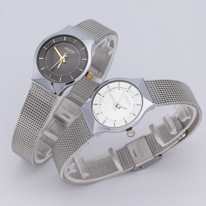 Fashion Stainless Steel Thin Quartz Watches