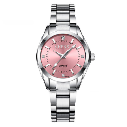 Women's Casual Round Steel Quartz Watch - wnkrs