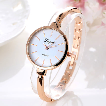 Women's Elegant Wristwatch with Thin Metal Band - wnkrs