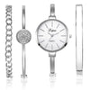 conjunto blanco-plateado