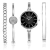 conjunto plateado-negro