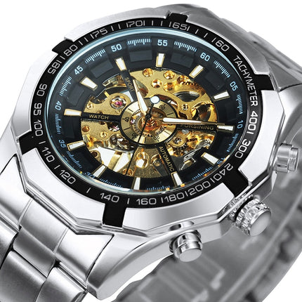 Cool Men's Skeleton Automatic Mechanical Watch - wnkrs