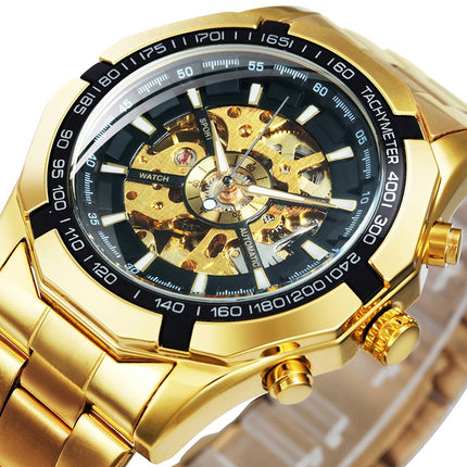 Cool Men's Skeleton Automatic Mechanical Watch - wnkrs