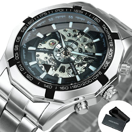 Cool Men's Skeleton Automatic Mechanical Watch - wnkrs