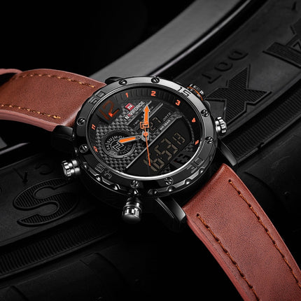 Casual Wristwatches for Men with Leather Strap - wnkrs