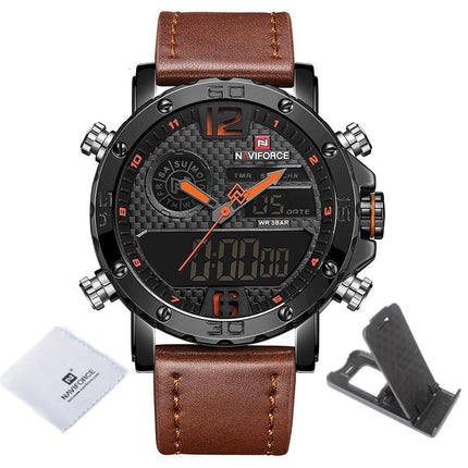 Casual Wristwatches for Men with Leather Strap - wnkrs