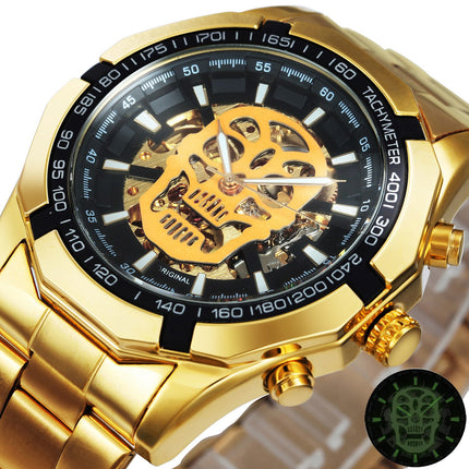 Golden Mechanic Luxury Aviator Men’s Watch - wnkrs