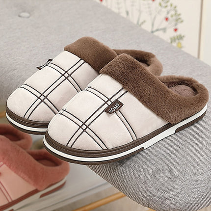 Men's Plaid Plush Slippers - Wnkrs